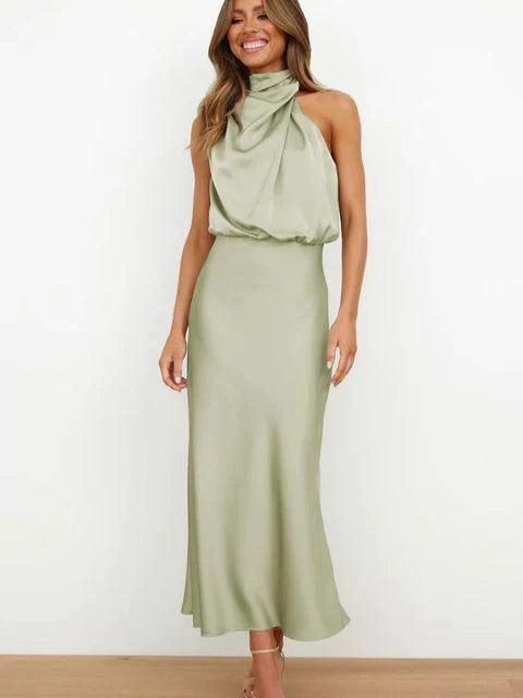 Benthe - schulterfreies Midikleid