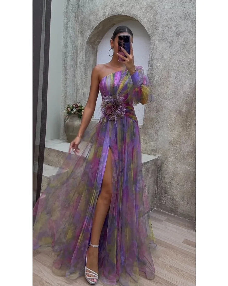 Cecelia - Kleid mit einem Ärmel