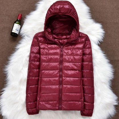 Nord - Neue Jacke mit weißen Entenfedern