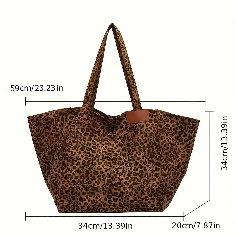 Nora. - Elegante Umhängetasche mit Leopardenmuster
