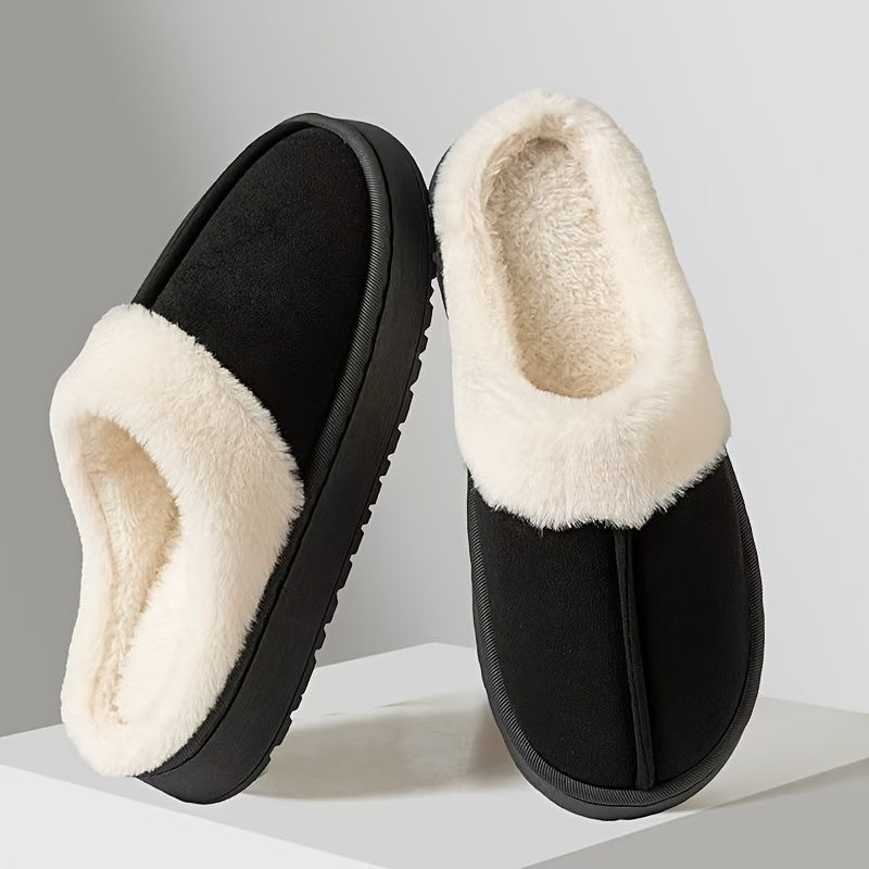 Damen Winter Fleece-Hausschuhe