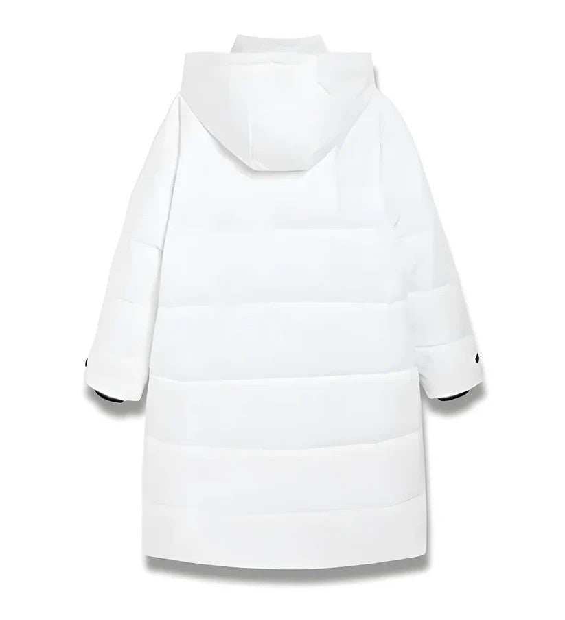 Lange Damen-Daunenjacke für den Winter mit optimaler Wärme und Bewegungsfreiheit | Ideal für den Winter