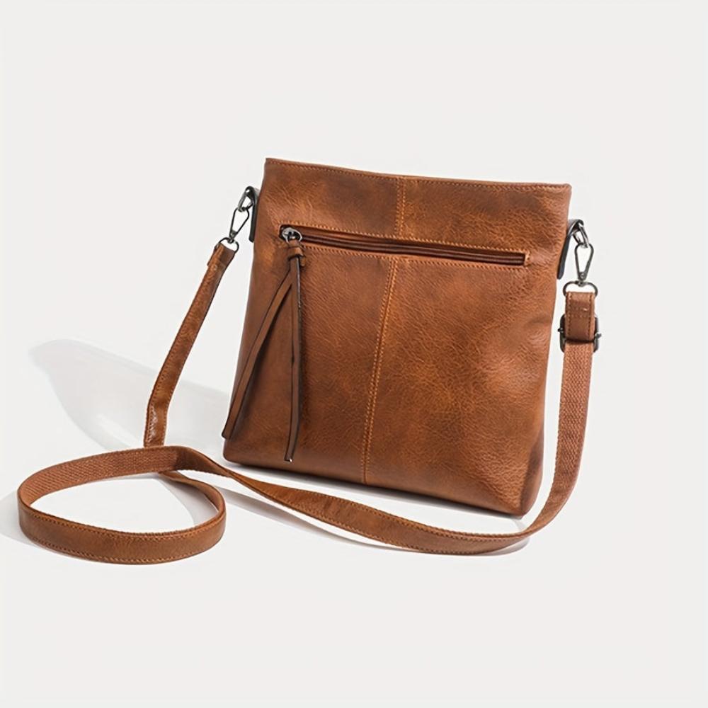 Lina - Vintage Umhängetasche mit Schachbrettmuster
