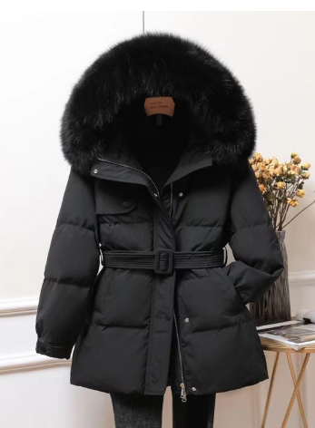 Wasserabweisende Winterjacke mit Abnehmbarer Kapuze und Warmem Futter | Ideal für den Winter