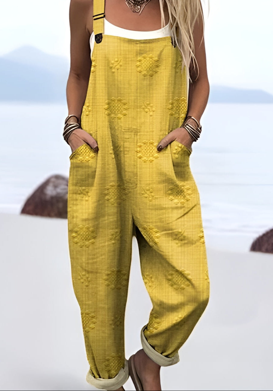 Maj™ | Synthetische Latzhose mit Taschen
