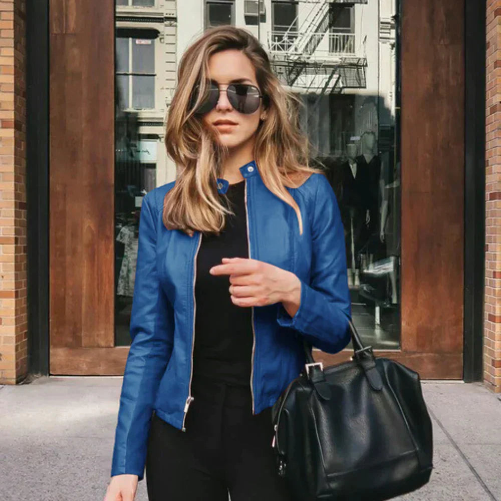 Sophia - Italienische Lederjacke