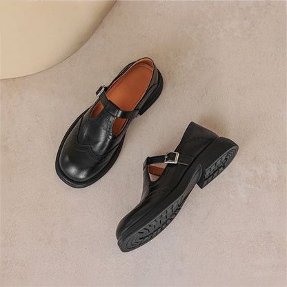 VELDA | ELEGANTE MARY JANES AUS LEDER