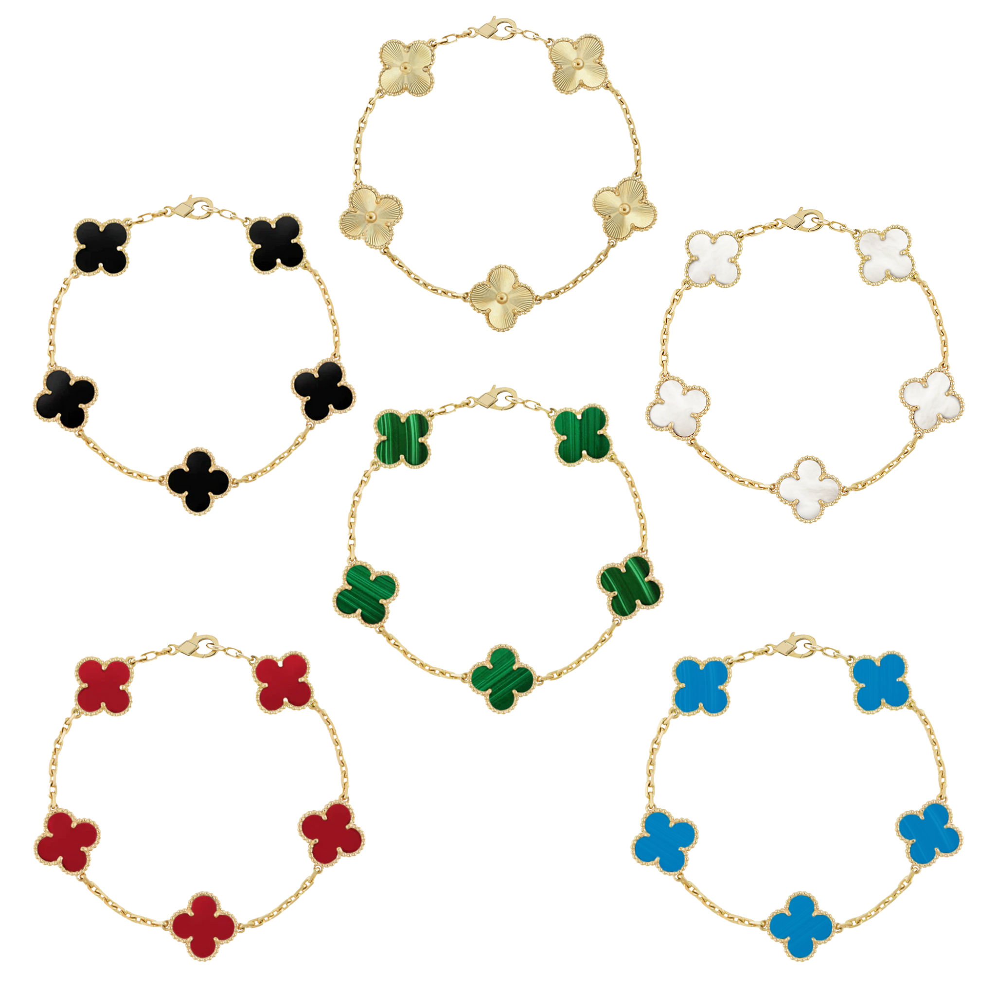 CLOVER LEAF ARMBAND SECHSERPACK SET