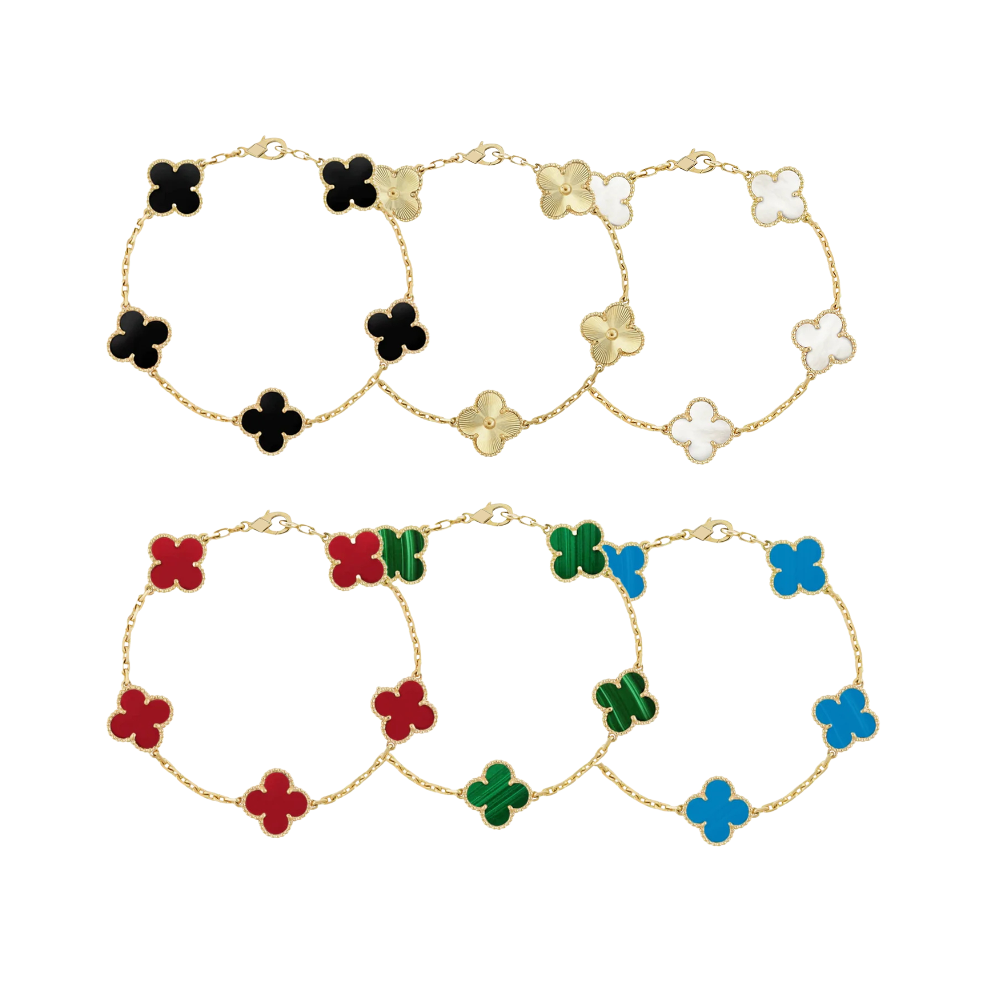 CLOVER LEAF ARMBAND SECHSERPACK SET